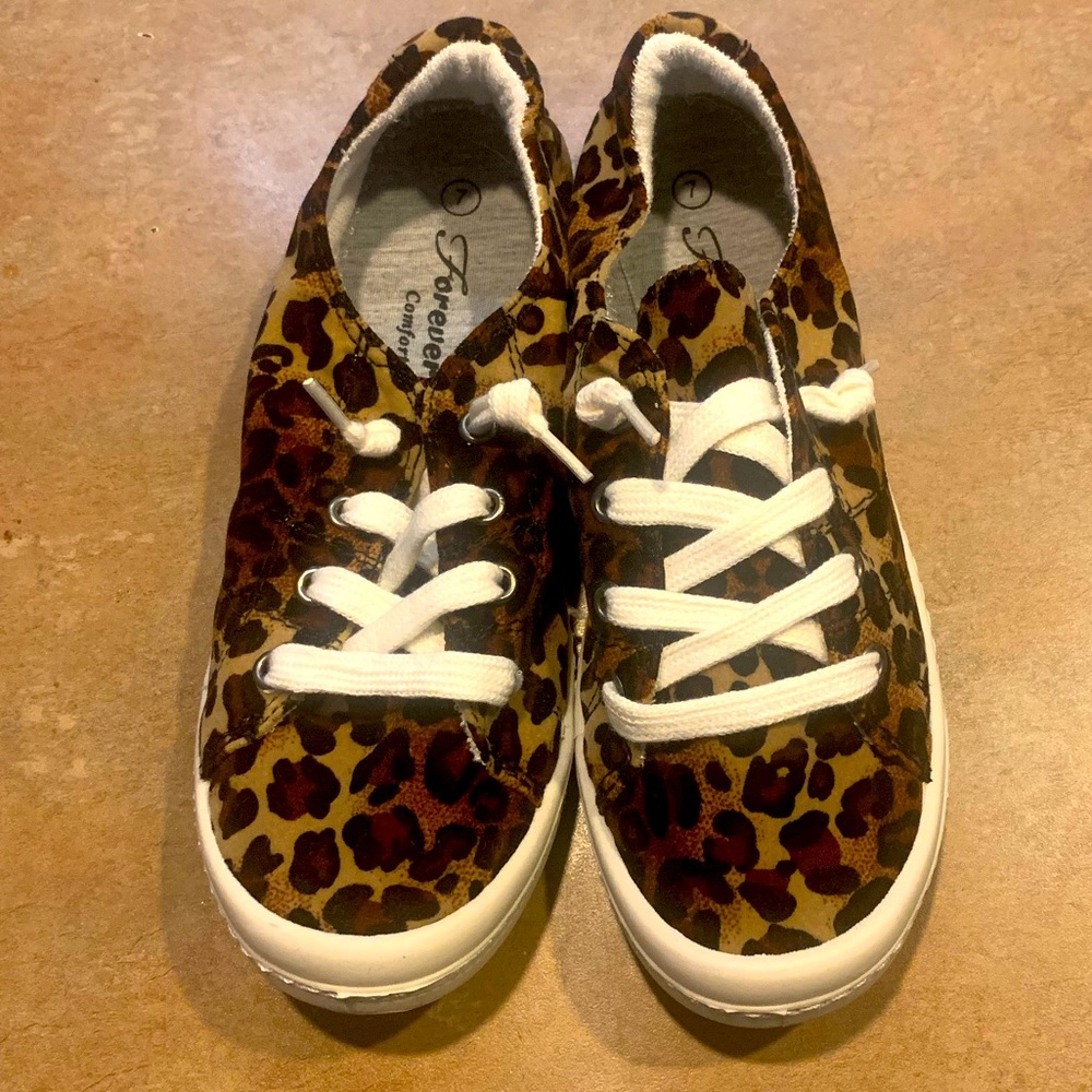Brand New Leopard Print Tennis Shoes